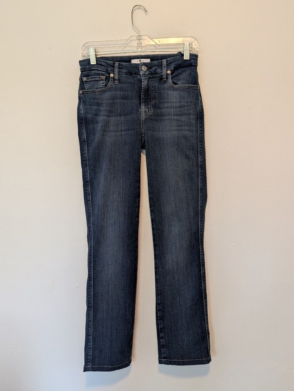 7 For All Mankind Kimmie Straight Slim Illusion Luxe Jeans Lovestory 27
